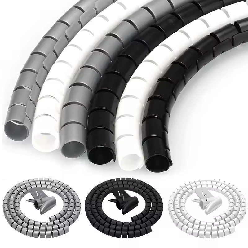 Cable Lock Flexible - 2m cabo espiral flexível protetor de