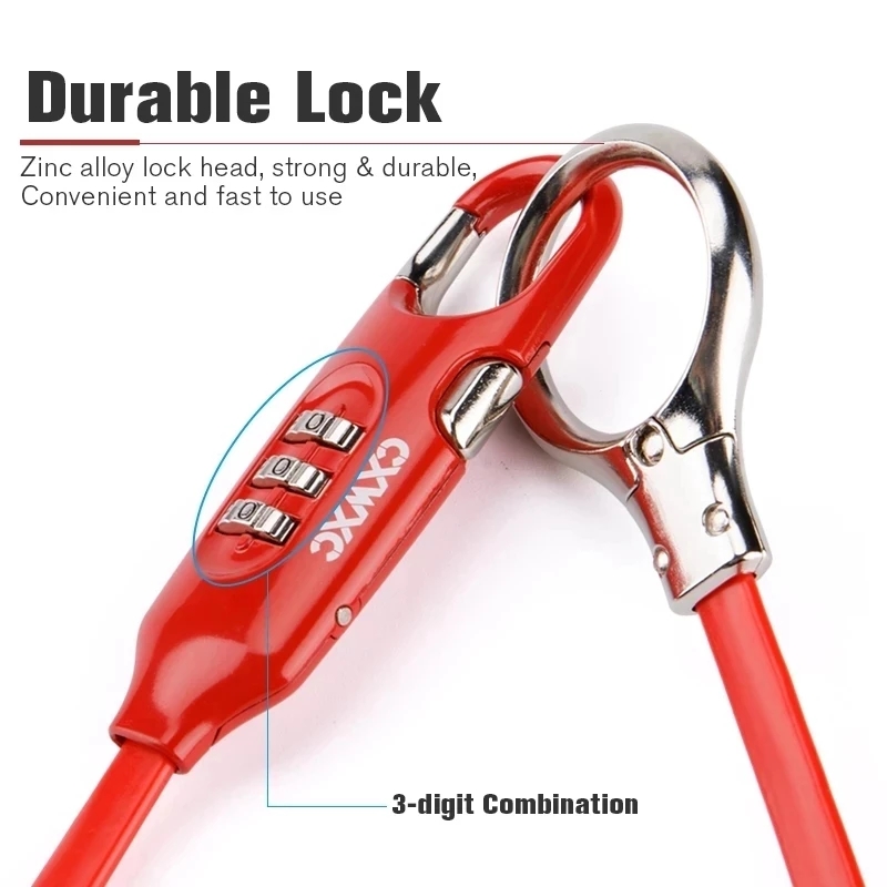 Bloqueio de senha portátil par - Cable Lock Flexible avaliação e preço