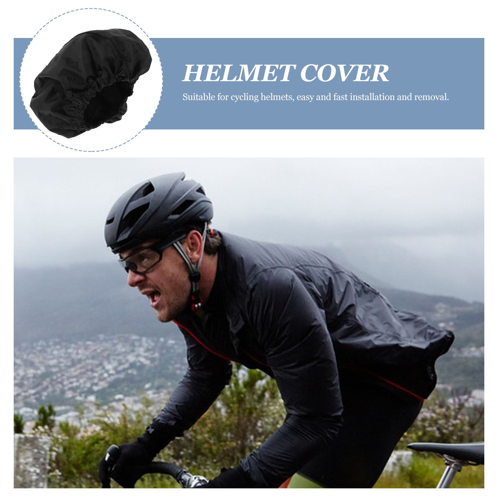 Capa impermeável para biciclet - Cycling Commute In Rain avaliação e preço