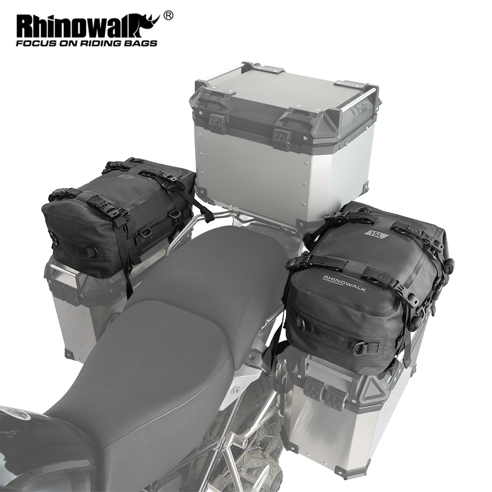 Rhinowalk-Caixa de Motocicleta - Panniers Waterproof Rear avaliação e preço