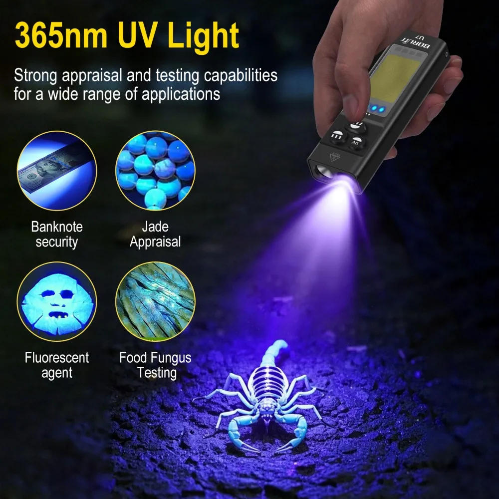 Lanterna LED UV BORUiT U7, 110 - Cycling To Work avaliação e preço